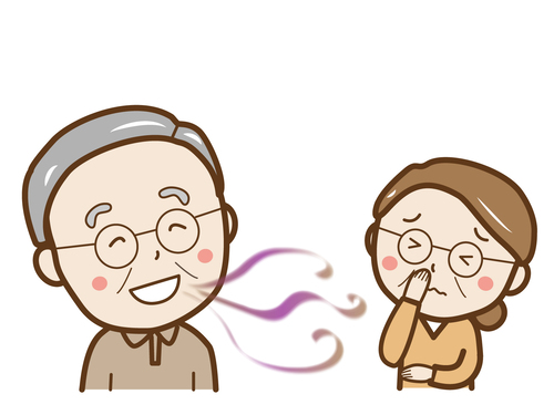 口臭　シニア

